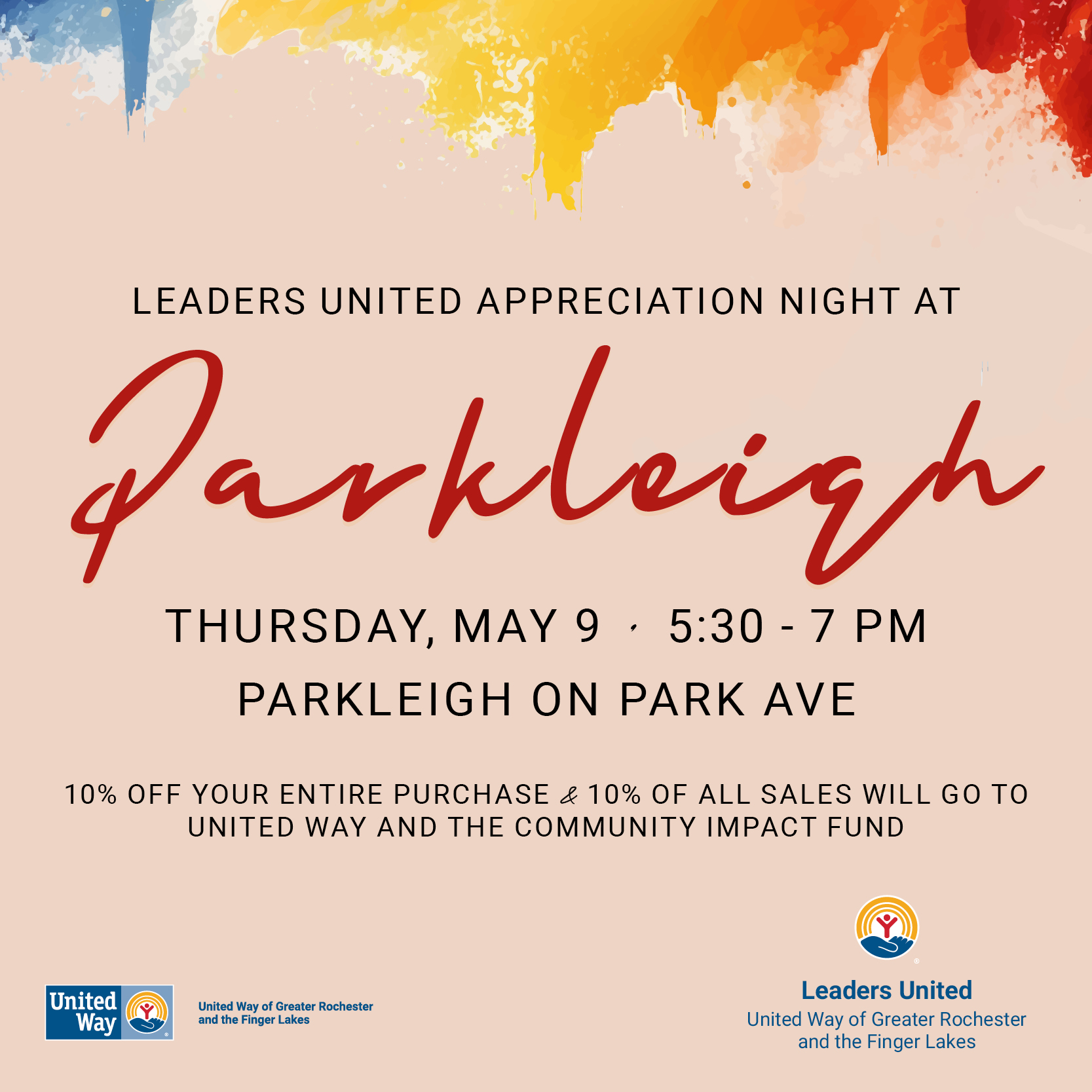 Leaders United Appreciation Night at Parkleigh  
